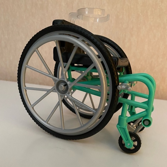 Barbie Doll Red + Green Wheelchair and Purple Ramp For 11” Dolls- See Pi… - Picture 13 of 15